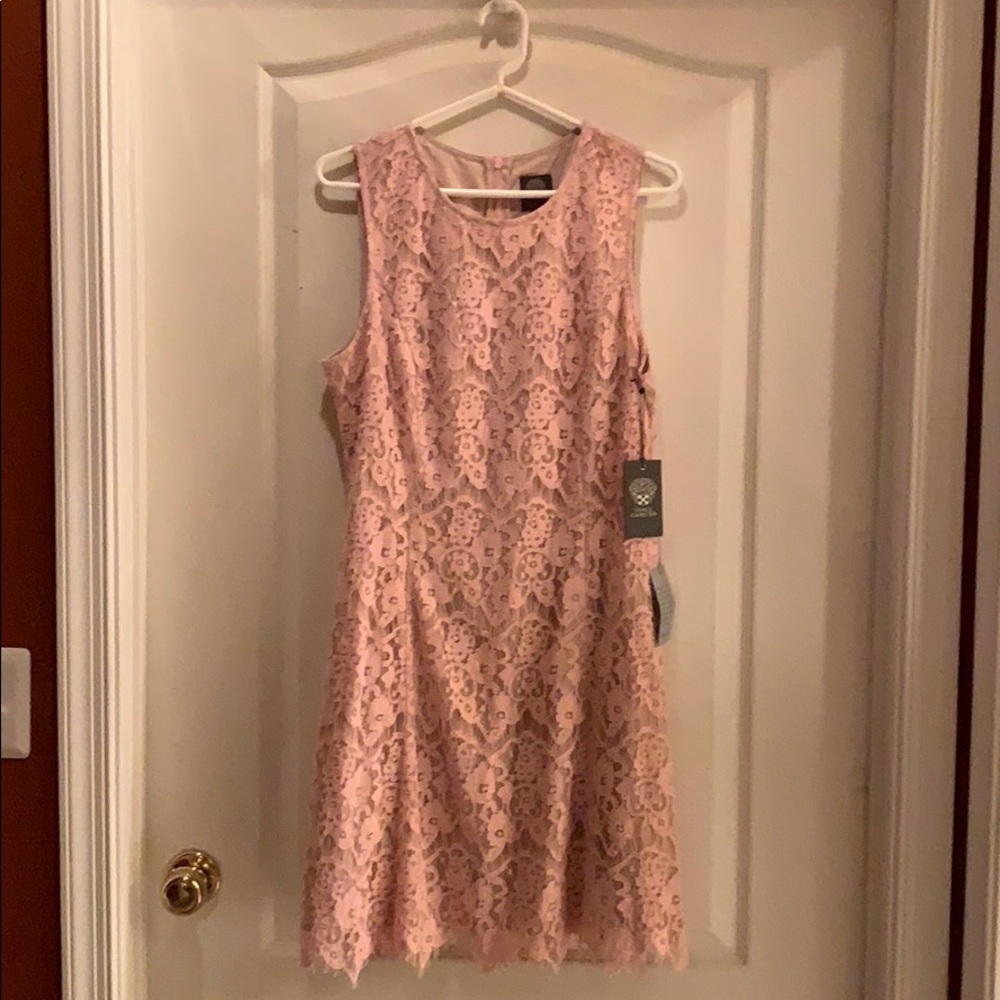 Vince Camuto blush color dress